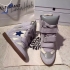 Isabel Marant Navy blue and white suede with star